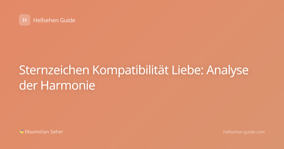 Sternzeichen Kompatibilität Liebe: Analyse der Harmonie